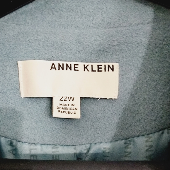 [22] NWT Anne Klein Cashmere Blend Lined Coat - Picture 3 of 11